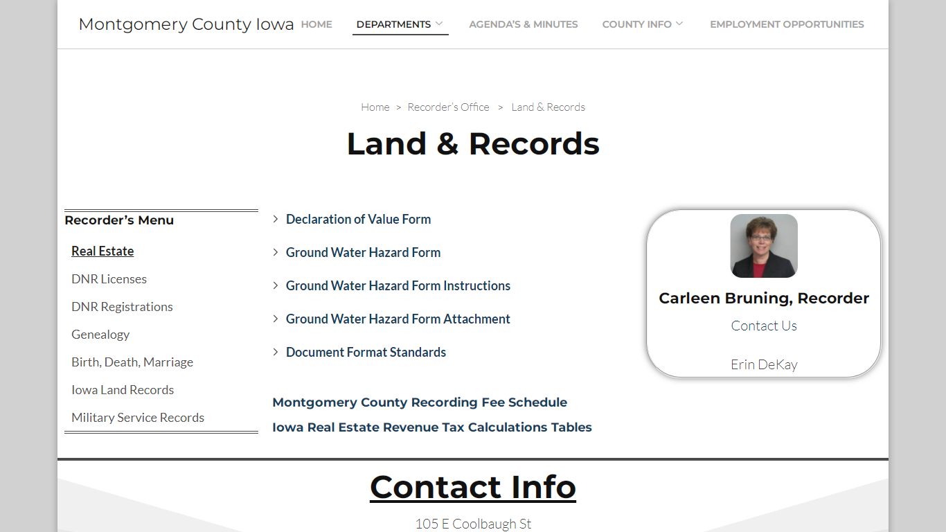 Land & Records - Montgomery County Iowa